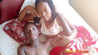 Real Homemade Amateur Afro Girlfriend Sucking BBC in Sex Tape