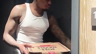 Elsie was longing an SUPPLEMENTARY BIG SAUSAGE pizza