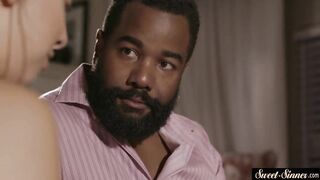 Breasty mother i'd like to fuck pounded coarse by large ebony penis