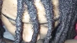 Dread head eats vagina and bangs