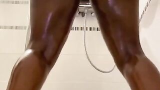 Transgender Ebony Beauty In Shower