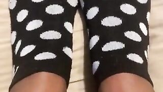 Teen Showing off Cute Socks