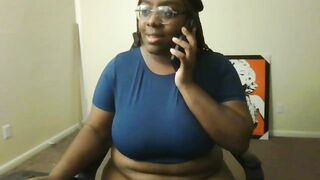 Cosmic Black playing with massive tits