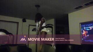 Stacyred Pole Dancing ...Gal Next Door...Talented Hot Slim Lil Freaky...