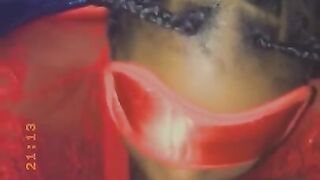 Black unfathomable mouths jock blind folded