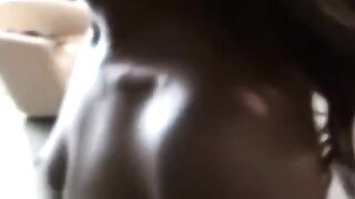 Close Up View Of Ebony Twat Banged By Large Knob