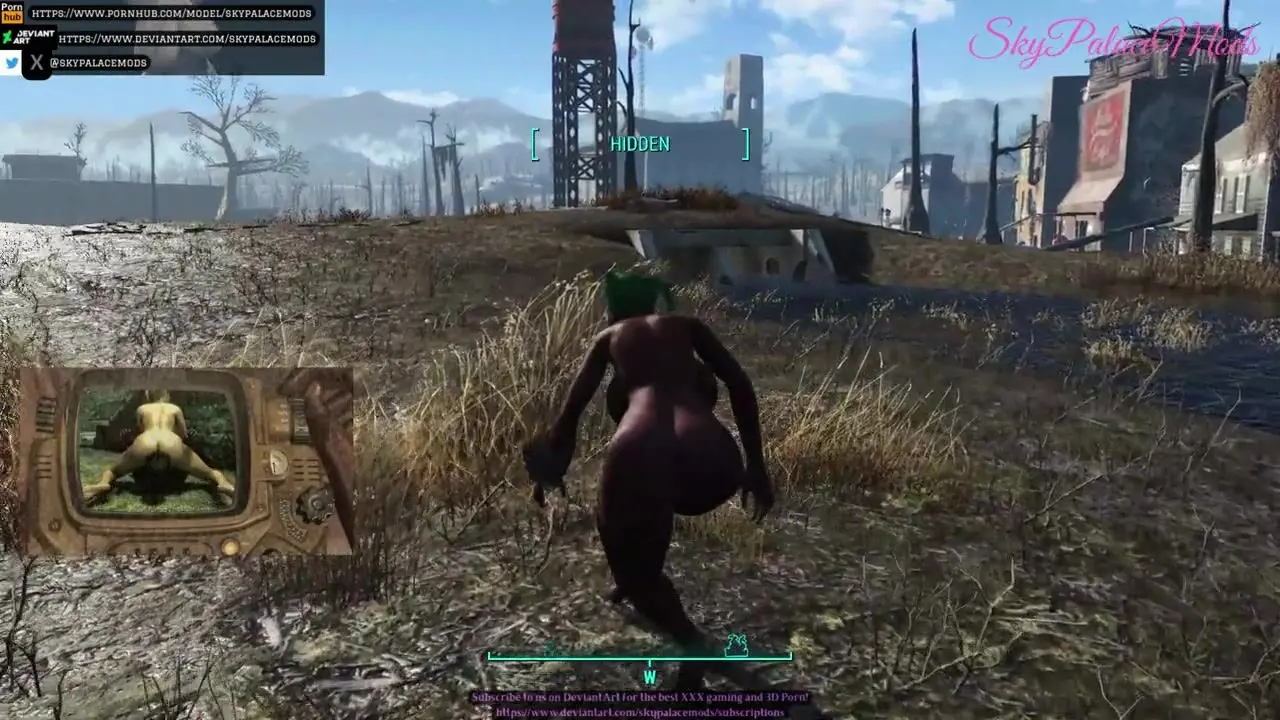 Free Fighting in the Rain - Fallout 4 (Original Score) Porn Video - Ebony 8