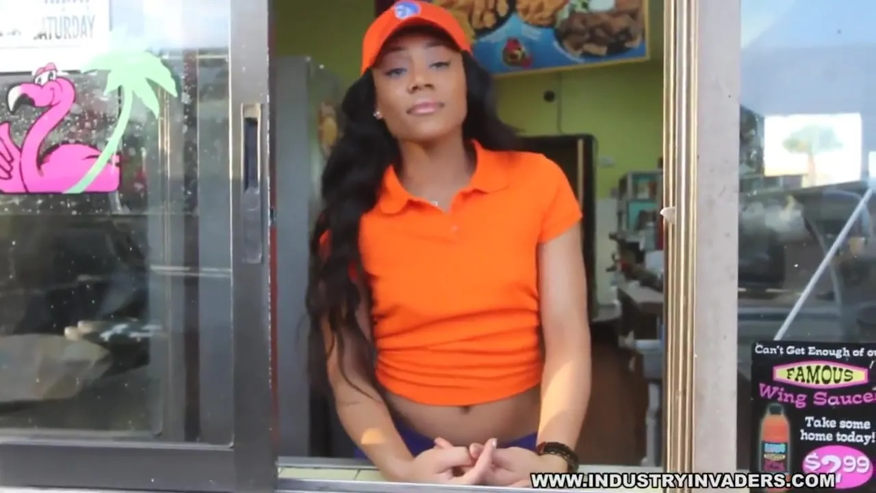 Black Booty Fucked Fast Food - Free Jayla Foxx Workin at the Fast Food Joint Bustin' it Wide Open Porn  Video - Ebony 8