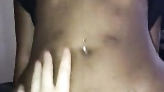 Ebony Teen taking Daddy's Big White Cock Cowgirl - BaileyBlossom