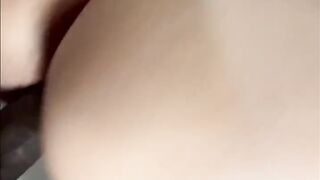 BBC CUMS UNFATHOMABLE IN MOIST WHITE SNATCH!! that babe likes likes when his warm cum feels up her screw gap!