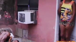 Foursome Sex - SKINNY AFRO COLLEGE SWEETHEART BANG LARGE WEENIE AND I CUM ON HER SOAKED LEAKING TWAT