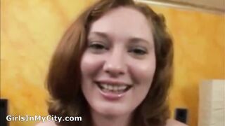 Redhead large booty anal