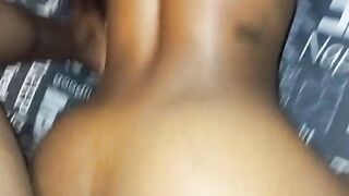 College Slim Black Teen Squirts On BBC