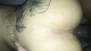 Black Large Ass Wife Takes Backshots From BBC Spouse