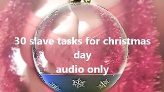 christmas thrall tasks - same as audio advent calender but with 5 supplementary tasks
