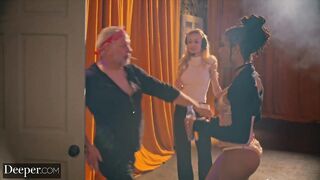 Deeper. Burlesque dancer Kira gets creampied at afterparty