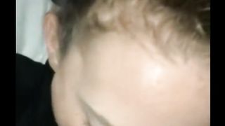 Young White Slut Sucks first BBC