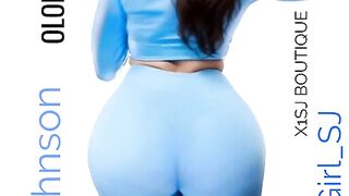 Large Massive Biggest Heavy Gargantuan Afro Yansh Butt Twerking Soft Ebony Butt Bouncing Jiggle