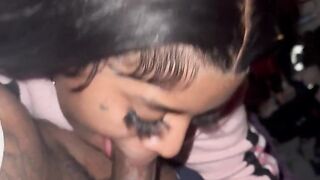 Fresno gal sucking Large knob