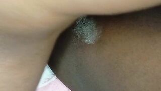 Hot lascivious ebony cutie with good cunt could not expect to be banged