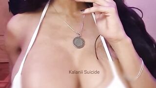 Sexy Black Smokin' Marlboro Bare - Suicide Cutie, large natural titties