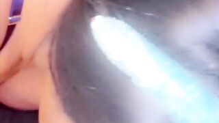 BREASTY BLACK BUNNY - MYA STAXXX - SUCKS + DRINK GIANT EJACULATION FOR EASTER!