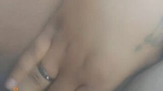 Vagina play in the car whilst awaiting for girlfriend