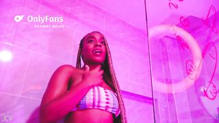 Latin Chick gets concupiscent during the time that showering