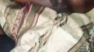 Ebony Teasing Showing that Chocolate Pussy