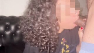 Lightskin deepthroat getting my face banged