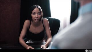 Bratty Cutie Cheats On Boyfriend With Nerdy Classmate With Time Freeze Powers