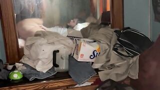 riding dad like a precious cutie