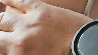 I let the stranger use my body at my home, getting gratified and playing with my titties