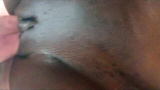 Admirable unfathomable doggy seen from under