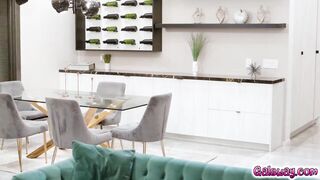 Penny Barber and Nicole Kitt celebrate Nicoles 1st victory by having playful lesbo sex with buttplug