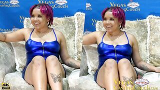 SEXY Youthful Black S&M- Booty Banged HARD - Waxed - Anal POV- Clamped Teats - Wand Climax