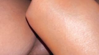 Close up doggy in creamy vagina