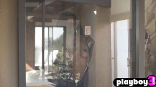 Ebony and sexy Victoria Antoinette posed in hawt underware for the Playboy