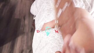 Hawt Belizean feeds after being paddled