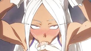 Mirko oral sex my hero academy anime