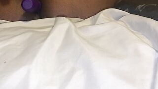 Black Having Pleasure with Her Toys