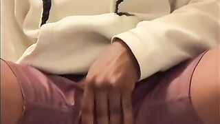 Playing with myself during the time that my roommate was in the shower ????