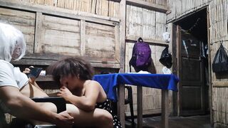 Stepmom explores fresh ways to please her immature stepson. Intensive oral sex with spit