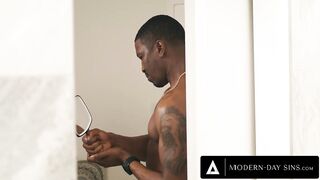MODERN-DAY SINS - Excited Olivia Jay Masturbating In Shower Caught Bestie's Pervert Boyfriend Peeking