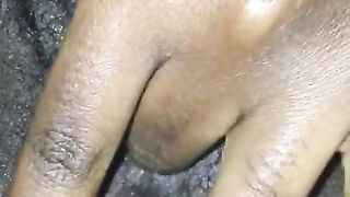 Artist with Dirty Hands Playing with her Pussy