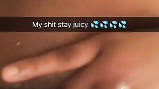 Ebony Hoe Fingering herself