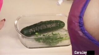 Lesbo Sex In The Kitchen! Sara & Raven Ebony's Sexy Video!