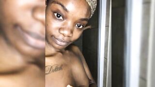 Freaky Ebony Maidens E26 : Ebony Slick Clapping Her Ass In Shower