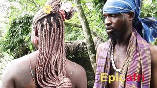 That babe came visiting with the gifts of soaked snatch and black breasts (Trailer)
