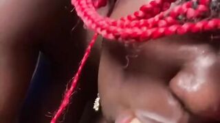 sucking your large rod with my unfathomable mouth